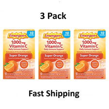 Emergen-C 1000Mg Vitamin C Powder for Immune Support Super Orange - 3x 10 Count picture