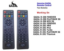 Gazal R-201 Forever Receiver Remote Control working on R-201 models Read to use picture