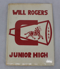 Vtg1963 Will Rogers Junior High School Yearbook Hardcover Claremore Oklahoma picture