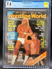 1981 Wrestling World #v21 #1 Hulk Hogan CGC 7.5 Top Pop picture