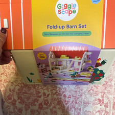 Gigglescape Fold-Up Toy Barn Set On-the-Go Carrying Case 47 Pieces Ages 3+ picture