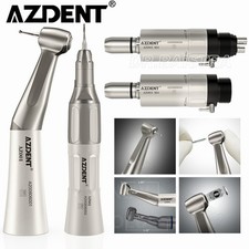 AZDENT Dental Slow Low Speed Handpiece Straight Contra Angle Air Motor 4/2Holes picture