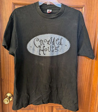 Crowded House Vintage 1989 Concert Tour Black double sided PA8005 picture