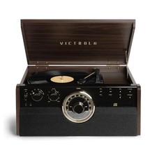 Victrola The Empire Mid-Century 6-in-1 Turntable & Multimedia Center, Espresso picture