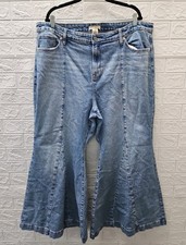 New Torrid Festi High Rise Embroidered Super Flare Jeans Size 20R picture