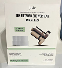 The Jolie Filtered Showerhead Bundle Annual Pack Brushed Steel Open Box picture