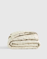Quince 100% Organic Bamboo Visscose Dream Quilt in Ivory King/Cal King NWOT picture