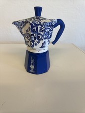 Bialetti x Dolce & Gabbana 3-Cup Blue Mediterranean Moka Espresso Maker – NIB picture