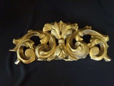 Antique French Gold Wood Furniture Embellishment Gallery Wall Vintage Salvage. picture