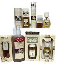 Complete 9 piece set Dana /Parfums Parquets French Vanilla pl read below AS IS picture