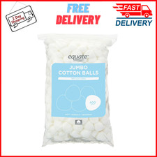 Equate Jumbo Cotton Balls, 100% Pure Cotton, Fragrance-Free, 400 Count picture