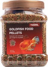 Floating Goldfish Food Pellets – Pond Fish Natural Color Enhancing,... picture