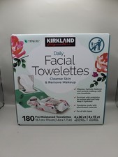 Kirkland Signature Daily Facial Towelettes Makeup Remov 180Ct US SELLER BB 02/28 picture