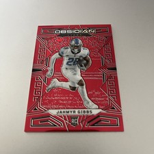 2023 Panini Obsidian - Jahmyr Gibbs #128 Electric Etch Red Flood /90 (RC) picture