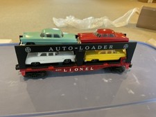 Lionel 6414 Vintage O Evans Autoloader with 4 Automobiles repo box picture