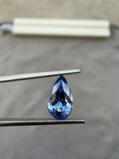 1.15 Ct Natural Blue Sapphire Pear Shape Heated Sri Lanka Gemstone 5x8.5mm picture