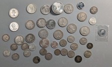 Canadian Silver Canada World Coin Lot 43 Coins Approx 4.2 Troy Oz ASW Dimes... picture