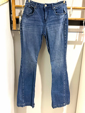 Shyanne women’s  Blue Denim Bootcut Jeans Slim Fit Mid Rise Medium Wash Pockets  picture