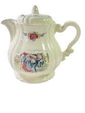 VTG Sarreguemines Obernai 16 oz Teapot w/Lid Faienceries 8-1/4