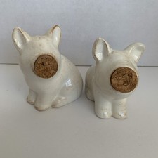 Rustic Pigs Cork Snout Salt and Pepper Shaker Set picture