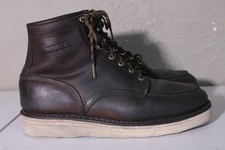 White’s Boots Mens 13D Brown Perry Moc Toe Handmade Work Boots Leather USA Made picture