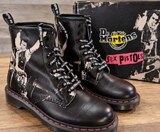 Dr Martens 1460 Sex Pistols Sid Vicious Boots Mens 7 Womens 8 24789001 Rare picture