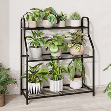 Bamworld 3 Tier Plant Stand Plant Holder Metal Rack Robust Flower Stand picture