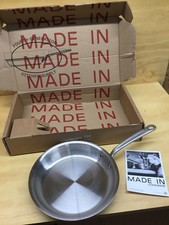 MADE IN l 10” Stainless Clad Frying Pan Made Italy Retail $139 picture
