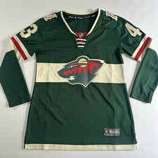 Quinn Hughes #43 Minnesota Wild Fanatics Breakaway Jersey Women's Small NWOT picture