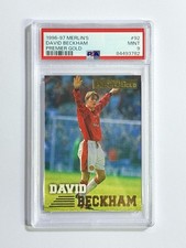 1996-97 Merlin’s David Beckham Rookie RC Premier Gold PSA 9 Man Utd England picture