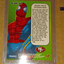 SkyBox Marvel Metal Universe 1997 Jerry Rice Spider-Man Insert #6/20 Card picture