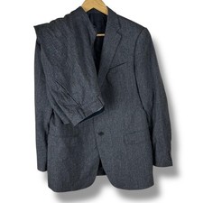 Vintage Armani Collezioni Men's Gray 2 Piece Suit Blazer Jacket & Trousers Italy picture