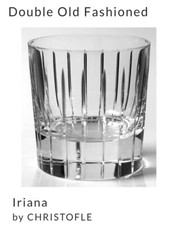 Christofle Iriana Discontinued old fashion crystal glass Excellent picture