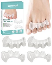 BLATOWN 2Pairs Toe Spacers Silicone Gel Toe Separators Correct Women Men Buni... picture