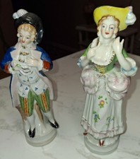 Early American Figuriness Man & Woman Vintage picture