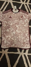 adidas Mexico National Team Soccer Jersey White Maroon Size  XL.   XL picture