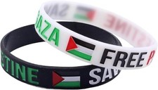 Free Palestine Bracelets Silicone Palestine Gaza Flag Bracelets Free Palestine picture