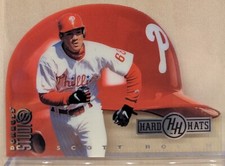 1997 Donruss Studio HARD HATS #22 Scott Rolen HOF RARE DIE CUT ACETATE INSERT picture