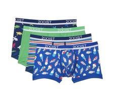 NWT 2(X)IST. Sz XL. 4 Pack. Stretch No Show Trunk. Summer. MSRP $42.00 picture