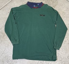 Vintage 90’s Gap Expedition Green Men’s Rugby Longsleeve Polo L Embroidered  picture