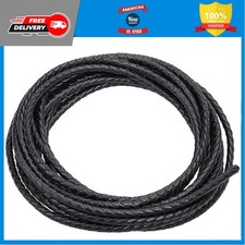 Lystaii 5.5 Yards Genuine Bolo Leather Cord 4mm Round Braided DIY Jewelry Making picture