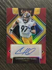 2021 Panini Select Signatures /299 Cameron Cam Heyward Red Prizm Auto Steelers picture
