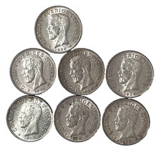 (1) One 1938 G Sweden 2 Kronor Gustaf V BU-Unc .800 Silver Coin KM# 787 picture