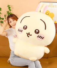 Cute Cartoon Chiikawa Usagi Plush Doll 80cm Stuffed Toy Huge Pillow Cushion Gift picture