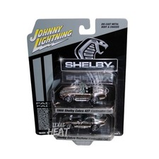 JOHNNY LIGHTNING CHROME 1966 SHELBY COBRA 427 & SHELBY COBRA DAYTONA 2 PACK (T1) picture