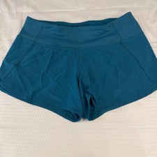 🌼Lululemon Speed Up Shorts🩱Size 6🩱Teal Blue🩱Ins 4” Excellent Cond. picture