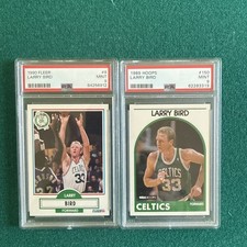 1989/1990 Fleer/Hoops Larry Bird #150/#8 PSA 9 LOT picture