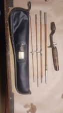 Vintage True Temper Traveller 200T Casting Rod 6' 4pc Medium Mod 10lb 1/2oz Case picture