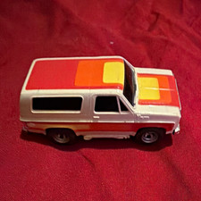 Faller AFX HO Scale Slot Car 1970 Ford Bronco SUV White Orange Red picture