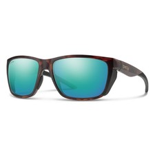 Smith Unisex Longfin Sunglasses Matte Tortoise | ChromaPop Polarized Opal Mirror picture